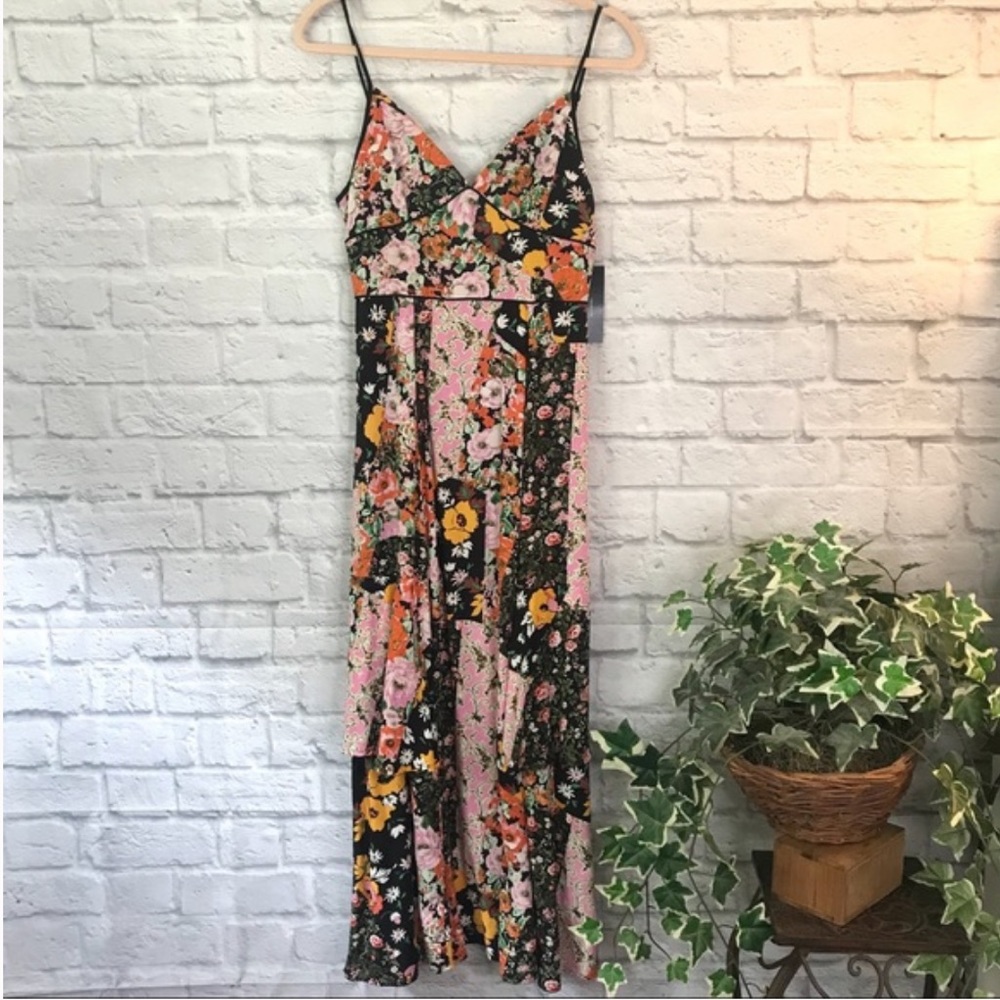 Lulu’s NWT Patchwork Maxi Dress